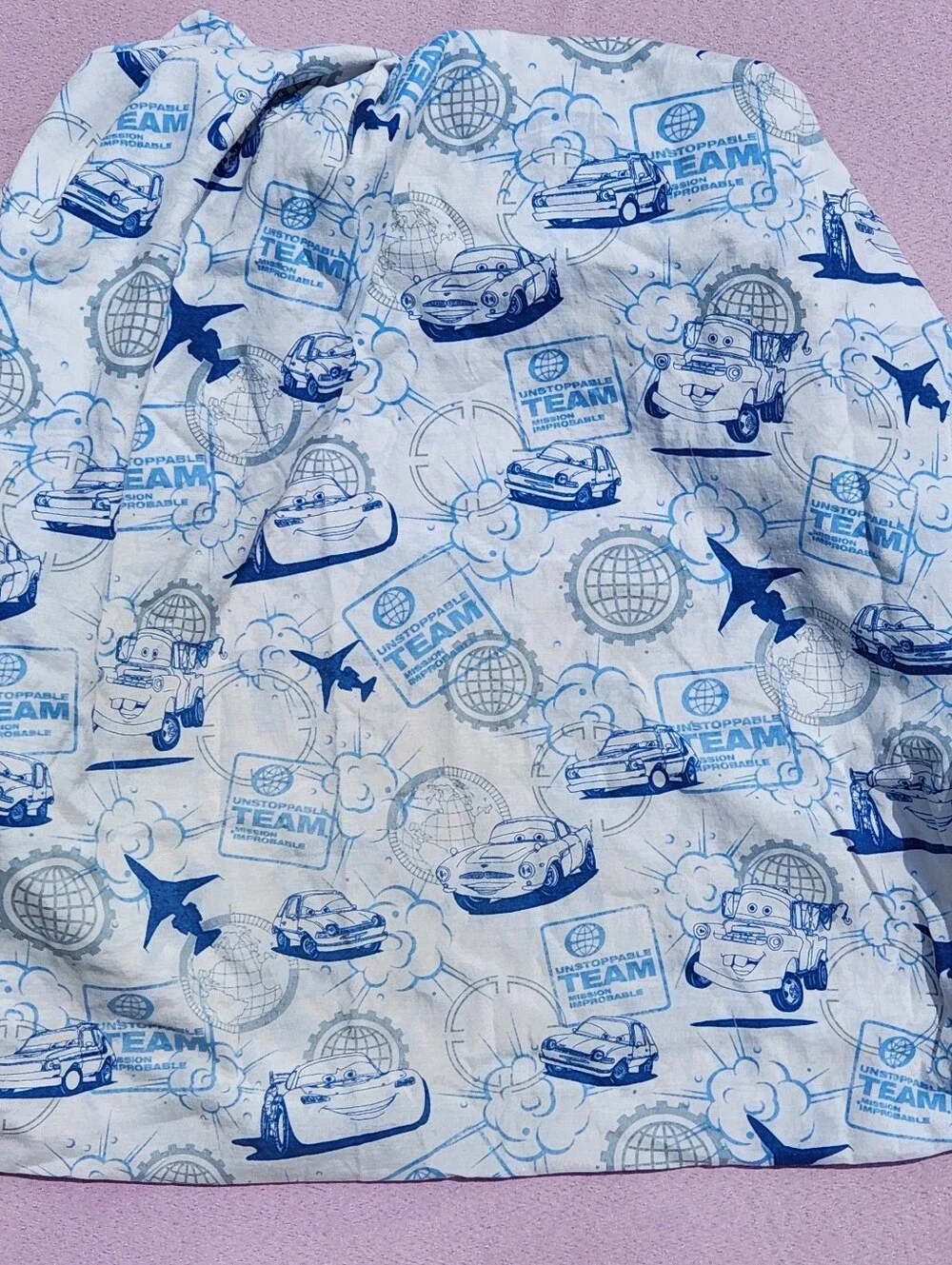 Disney Pixar Cars Crib & Twin Fitted Sheet Bundle Lightning McQueen